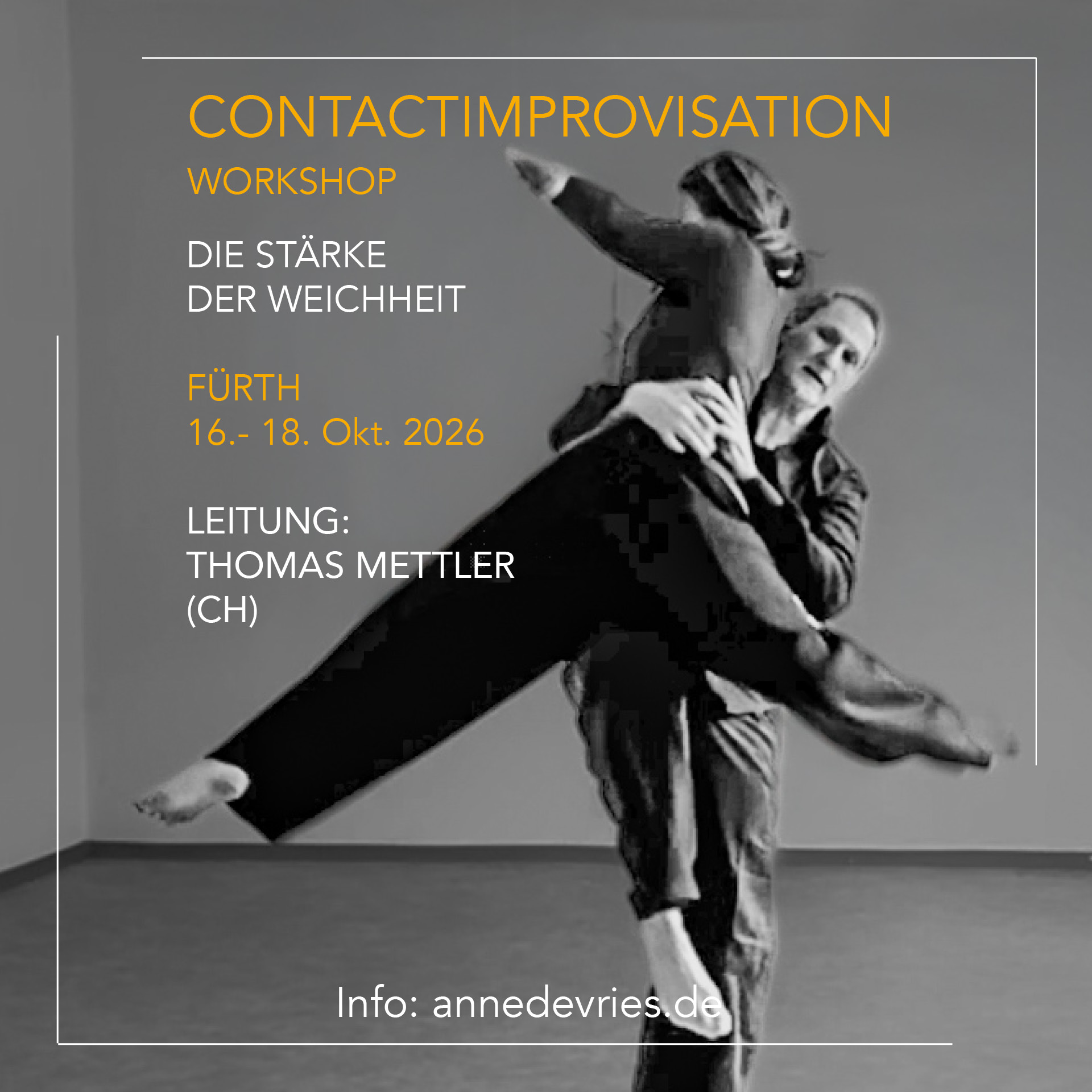 Workshop Contactimprovisation mit Thomas Mettler